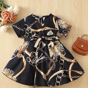 SHEIN baby chain print dress size 6-9mon.